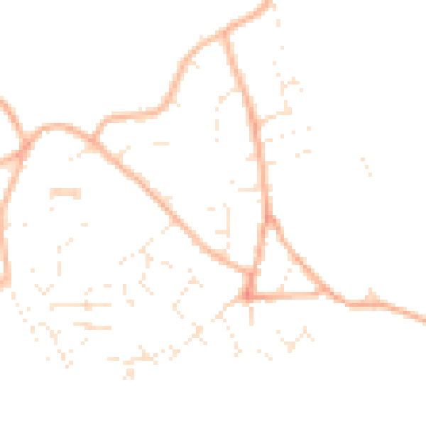 Daytime road noise heatmap for GL10 3JN