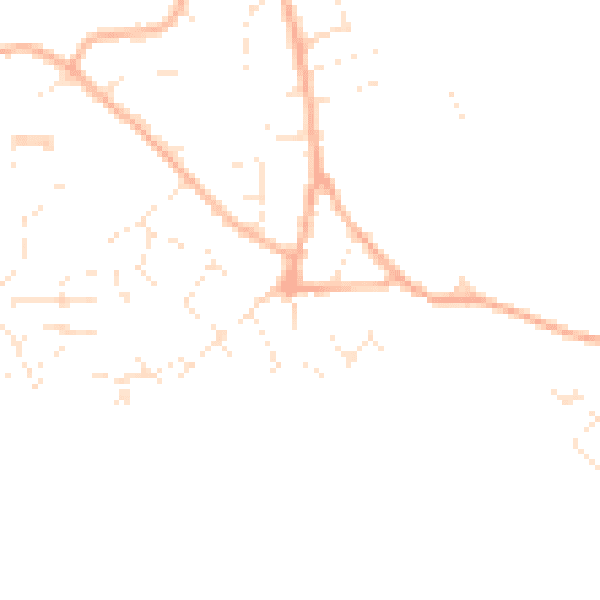 Daytime road noise heatmap for GL10 3JS