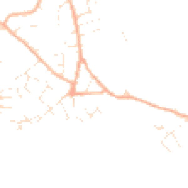 Daytime road noise heatmap for GL10 3JT