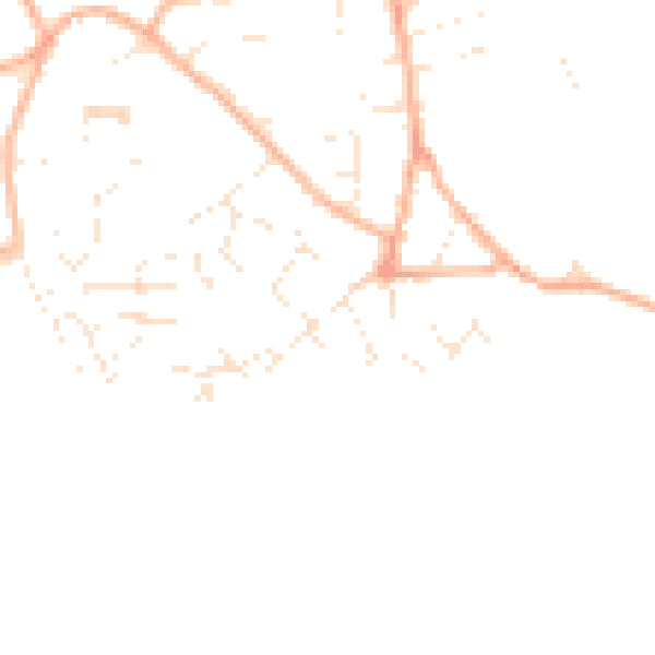 Daytime road noise heatmap for GL10 3JY