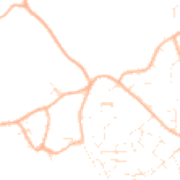 Daytime road noise heatmap for GL10 3ND