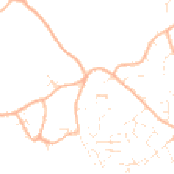 Daytime road noise heatmap for GL10 3NE