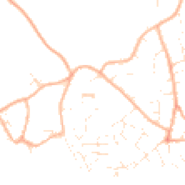 Daytime road noise heatmap for GL10 3PQ