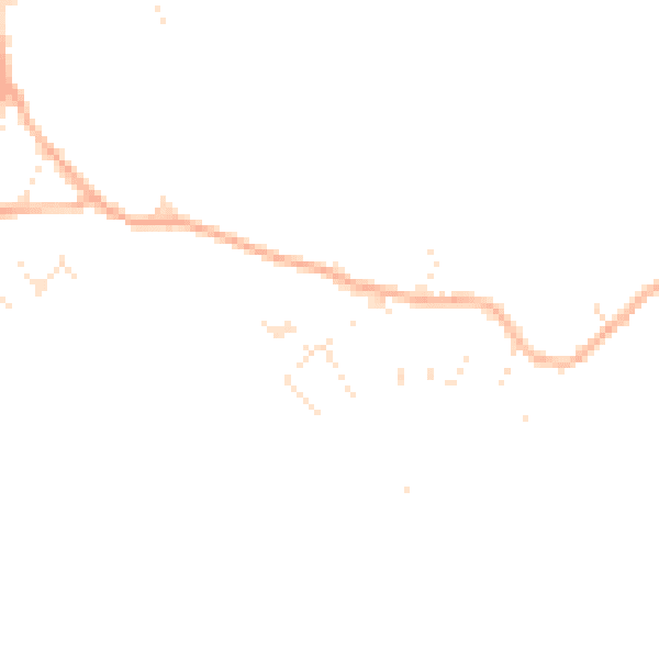 Daytime road noise heatmap for GL10 3PR