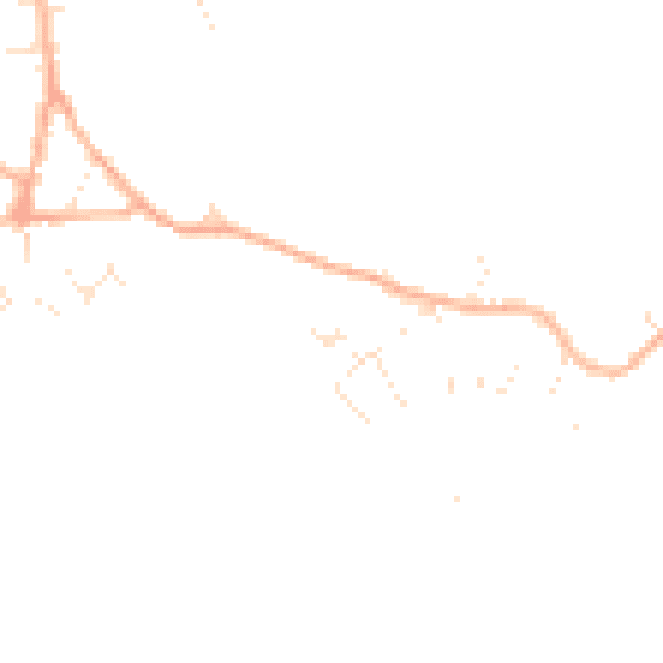 Daytime road noise heatmap for GL10 3QN