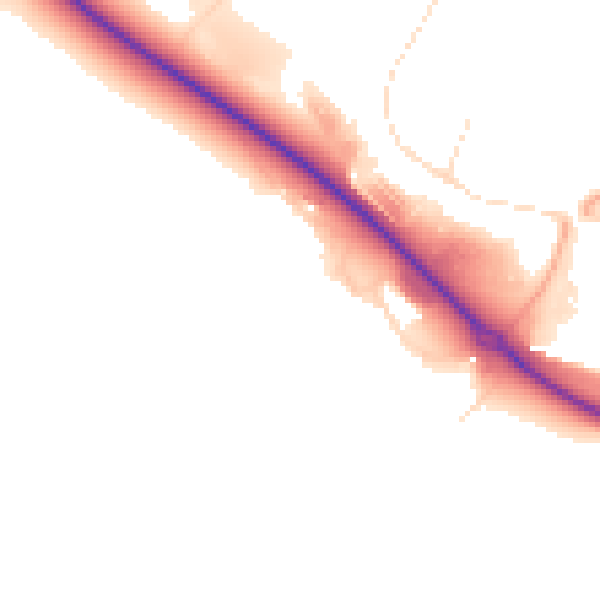 Daytime road noise heatmap for GL10 3RN