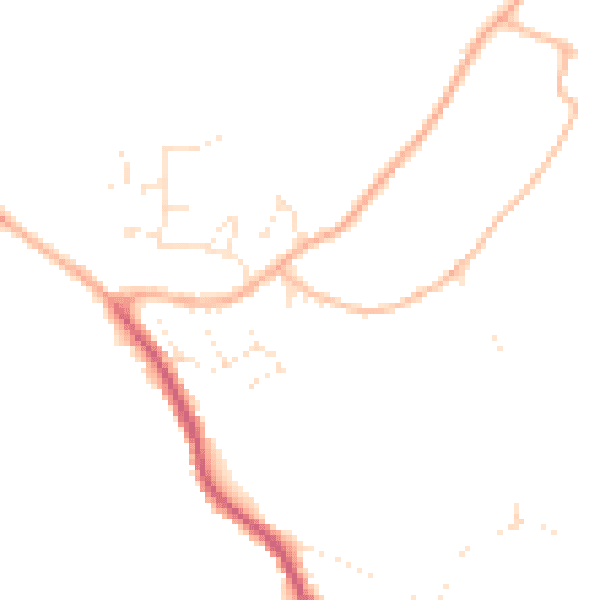 Daytime road noise heatmap for GL10 3SG