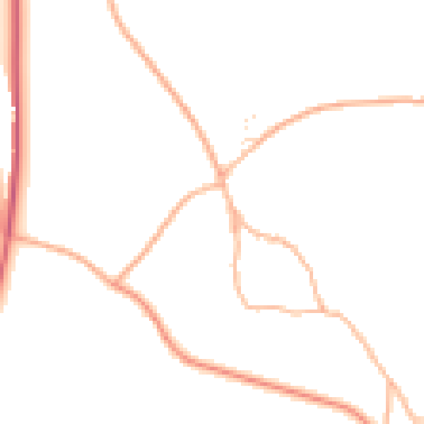 Daytime road noise heatmap for GL10 3TU
