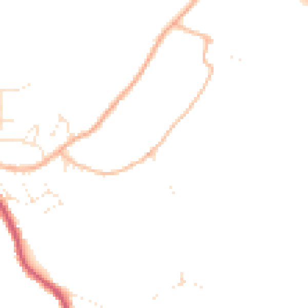 Daytime road noise heatmap for GL10 3UY