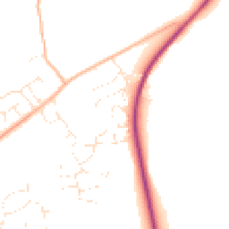 Daytime road noise heatmap for GL15 4BU