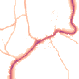 Daytime road noise heatmap for GL15 4DJ
