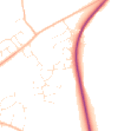 Daytime road noise heatmap for GL15 5FW