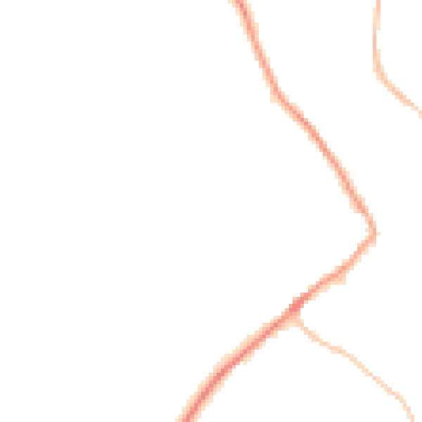 Night-time road noise heatmap for GL15 5JB