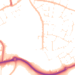 Daytime road noise heatmap for GL15 5QR