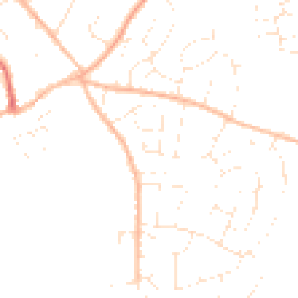 Daytime road noise heatmap for GL15 5QY