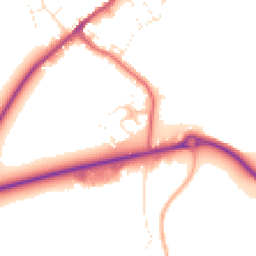 Daytime road noise heatmap for GL15 5TH