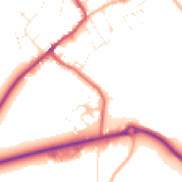 Daytime road noise heatmap for GL15 5TP