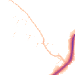 Daytime road noise heatmap for GL15 6NJ