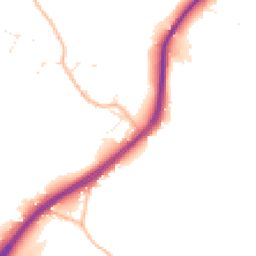 Daytime road noise heatmap for GL15 6QD