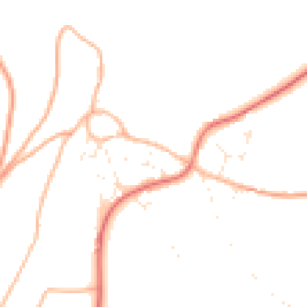 Daytime road noise heatmap for GL15 6UB