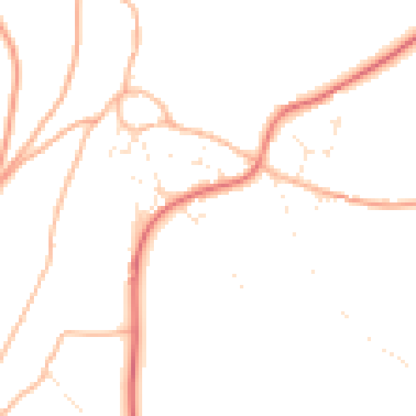 Daytime road noise heatmap for GL15 6UD