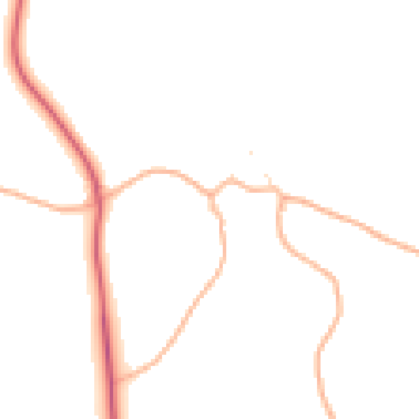 Daytime road noise heatmap for GL15 6UH