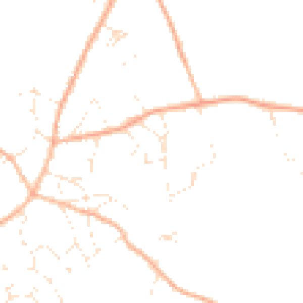 Daytime road noise heatmap for GL15 6XW