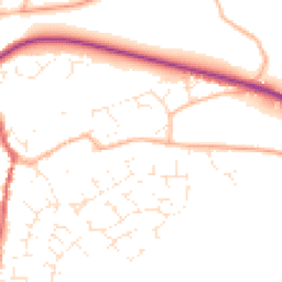 Daytime road noise heatmap for GL18 1AF