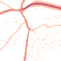 Daytime road noise heatmap for GL18 1AH