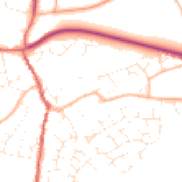 Daytime road noise heatmap for GL18 1AP