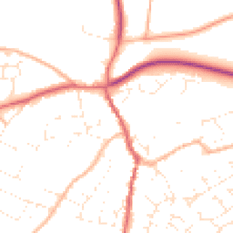 Daytime road noise heatmap for GL18 1AS