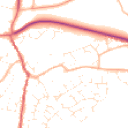 Daytime road noise heatmap for GL18 1AT