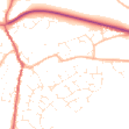 Daytime road noise heatmap for GL18 1AW