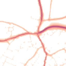 Daytime road noise heatmap for GL18 1BD