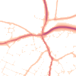 Daytime road noise heatmap for GL18 1BH