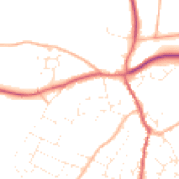 Daytime road noise heatmap for GL18 1BL