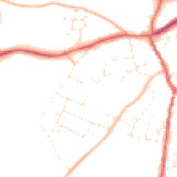 Daytime road noise heatmap for GL18 1BN