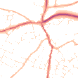 Daytime road noise heatmap for GL18 1BU