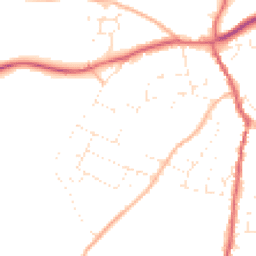 Daytime road noise heatmap for GL18 1BW