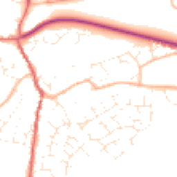 Daytime road noise heatmap for GL18 1BX