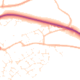 Daytime road noise heatmap for GL18 1BZ
