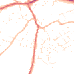 Daytime road noise heatmap for GL18 1DA