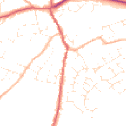 Daytime road noise heatmap for GL18 1DB