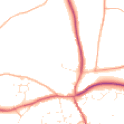 Daytime road noise heatmap for GL18 1DD