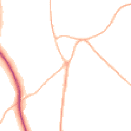 Daytime road noise heatmap for GL18 1DG