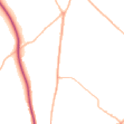 Daytime road noise heatmap for GL18 1DR