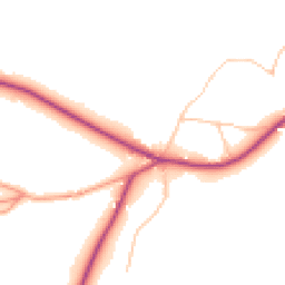 Daytime road noise heatmap for GL18 1NN