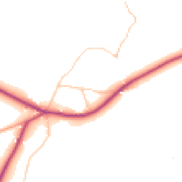 Daytime road noise heatmap for GL18 1NQ