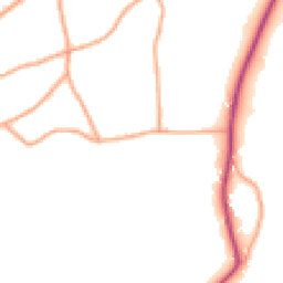 Daytime road noise heatmap for GL18 1NT