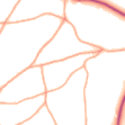 Daytime road noise heatmap for GL18 1NY